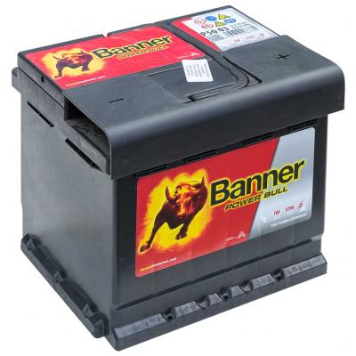 Banner Power Bull P5003 013550030101 akkumulátor, 12V 50Ah 450A J+ EU, magas